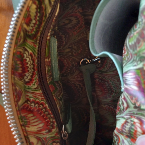 Dooney & Bourke Aqua Leather Shoulder Bag - Picture 3 of 4